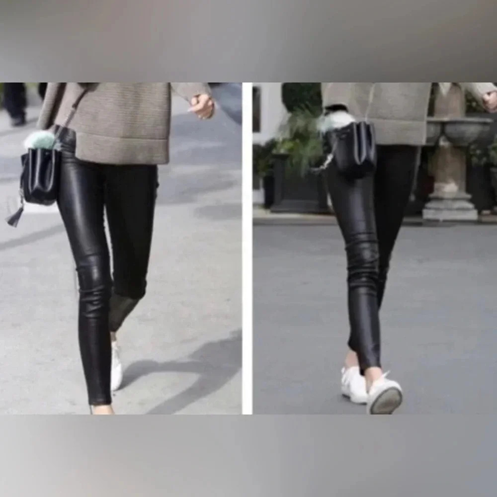Aritzia Wilfred Free faux leather leggings edgey fall blogger favorite club